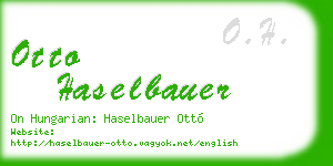 otto haselbauer business card